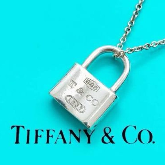 Tiffany & Co. Jewelry - TIFFANY & CO. 1837 Lock Padlock Necklace Sterling Silver 925 Box, Dust Bag, Bag